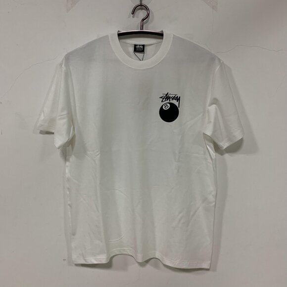 Stussy White tee crew neck XL cotton t-shirt - Picture 5 of 5